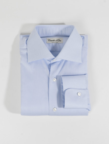 Castello d'OroLight Blue Classic Shirt 100% Cottonimage516